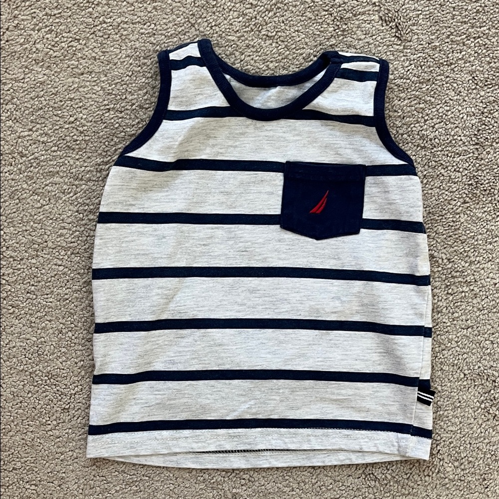 🍼Nautica Kids Striped Tank Top with Pocket🍼